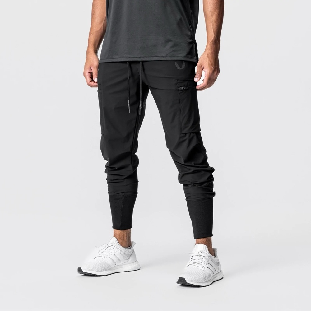 ASRV TETRA-LITE Inlay Pocket High Rib Jogger - Black